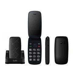 QUBO NEO2 2,4" COM CARREGADOR DE BASE DUAL SIM PRETO QUBO NEO2 2,4" COM CARREGADOR DE BASE DUAL SIM PRETO